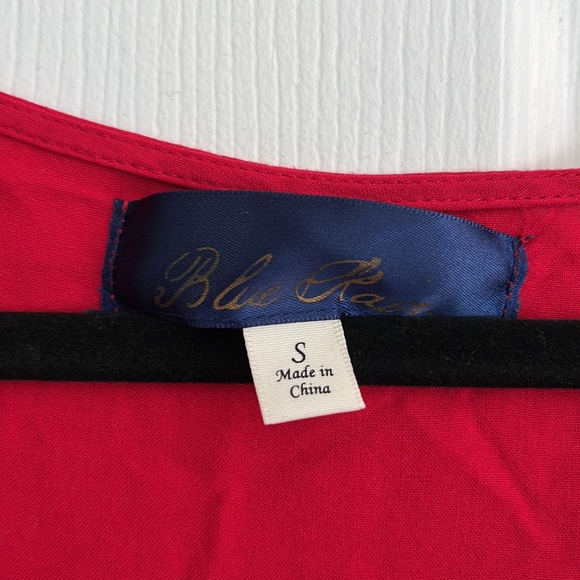 Red Lace Romper - Picture 3 of 6